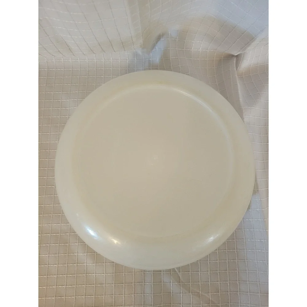 Vintage Tupperware 274-2 Sheer White Mixing Bowl Round Plastic Kitchenware